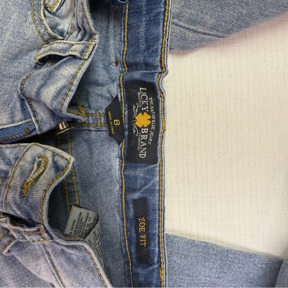 Girls Lucky Brand Light Blue Jeans - Picture 3 of 4